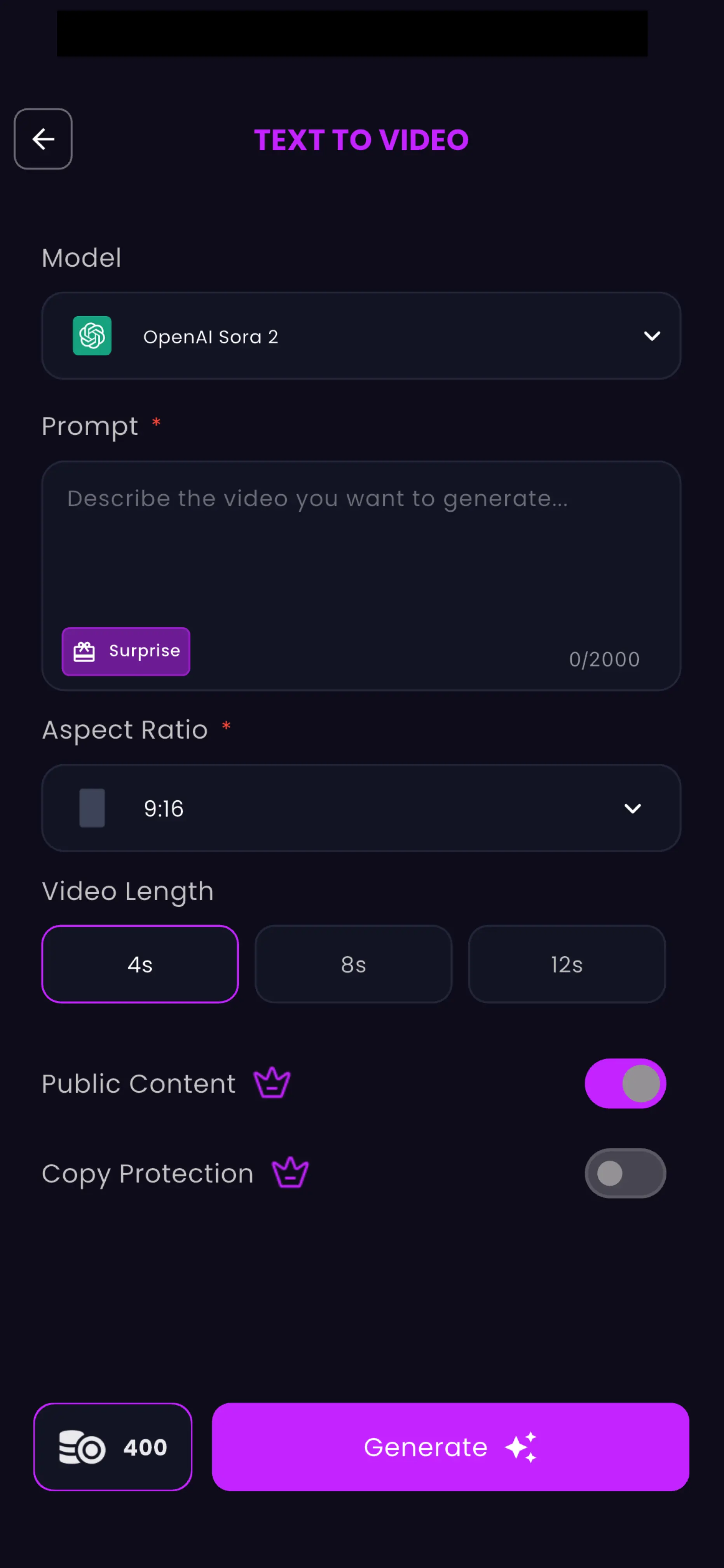 Pixara AI App - Gallery