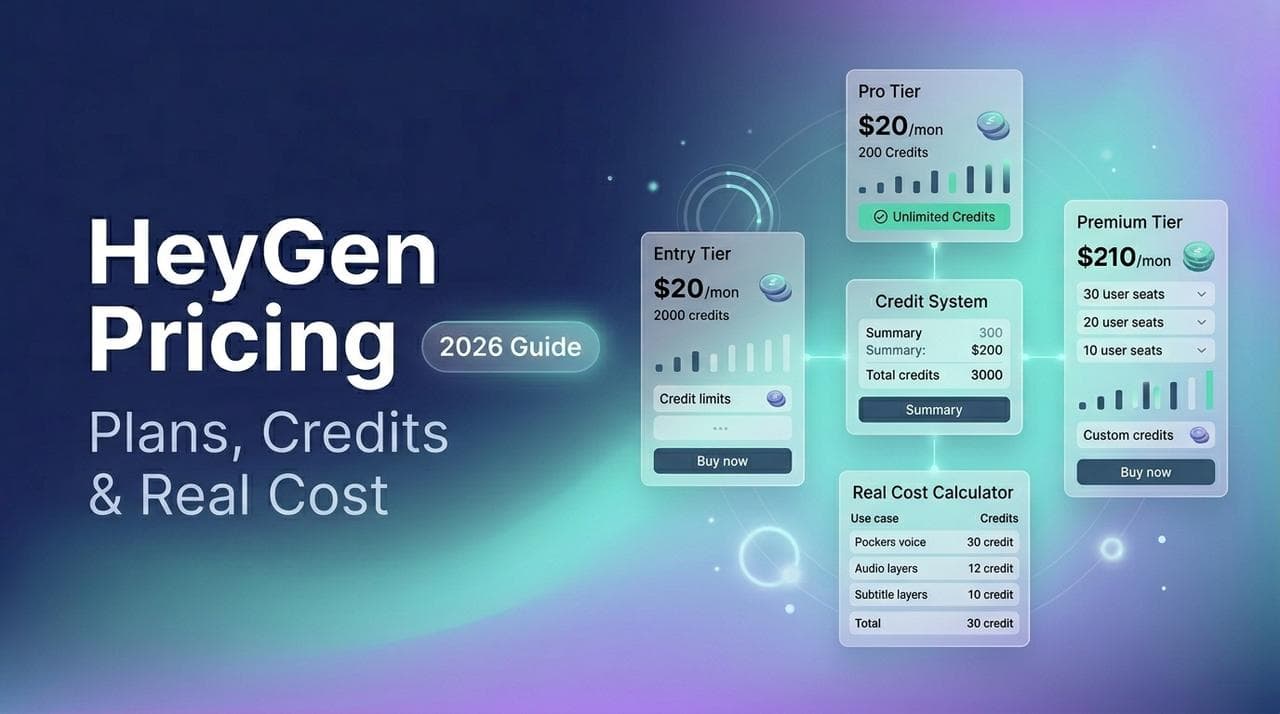 HeyGen Pricing 2026: Every Plan, Credit Limit & Cheaper Alternative